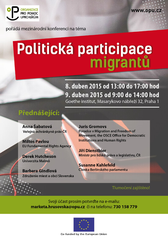 Mezinárodní konference na téma Politická participace migrantů