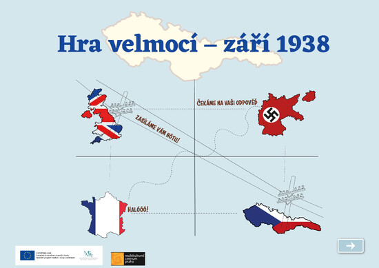 Online vyučovací hodina:  Září 1938 – Hra velmocí