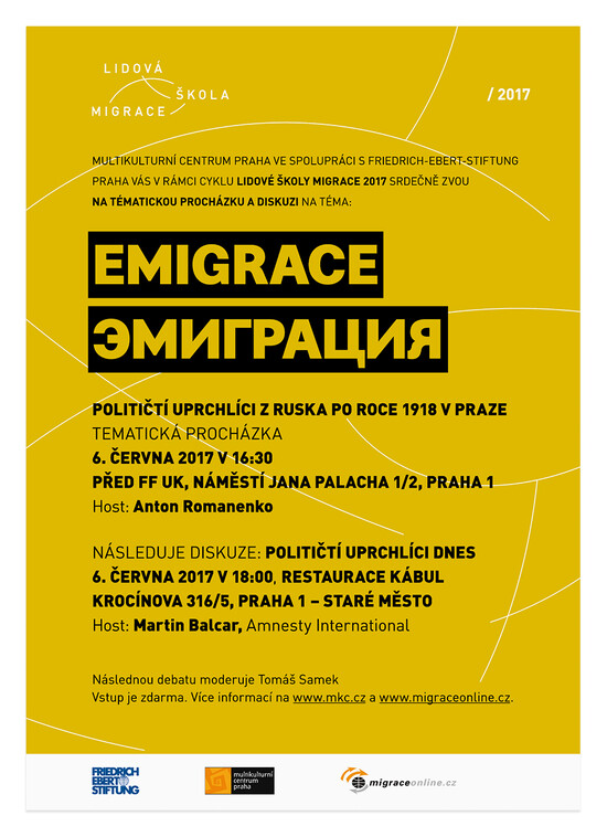 Emigrace. Političtí uprchlíci z Ruska a političtí uprchlíci dnes