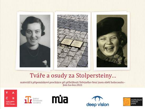 Procházka při příležitosti čtení jmen obětí holocaustu: Tváře a osudy za Stolpersteiny