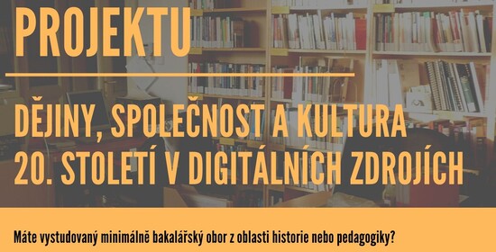 Nabídka pracovní pozice: metodik/čka vzdělávacího programu zaměřeného na dějiny 20. století