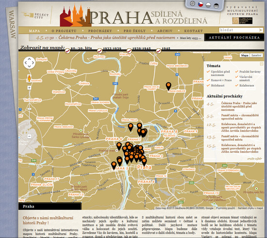 Proměny Prahy v letech 1933-1945 na unikátní mapě