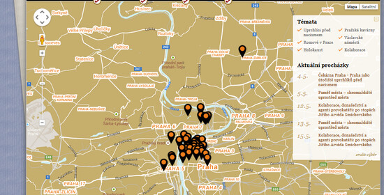Proměny Prahy v letech 1933-1945 na unikátní mapě