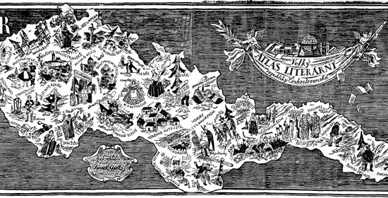 Online vzdělávací aktivita: Literární mapa Československé republiky
