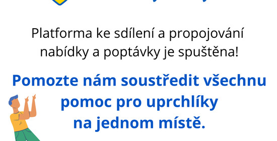 Platforma Pomáhej Ukrajině dostane pomoc k uprchlíkům, kteří ji nejvíc potřebují